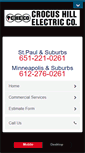 Mobile Screenshot of crocushillelectric.com